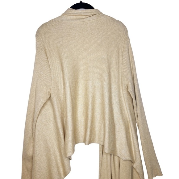 RALPH LAUREN Knit Cardigan Sweater with Long Front Size M / L in Heather Camel - Picture 12 of 16